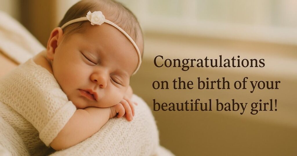 New Born Baby Girl Wishes to Parents