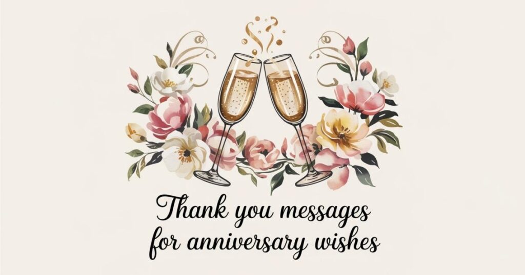 Thank You Messages for Anniversary Wishes