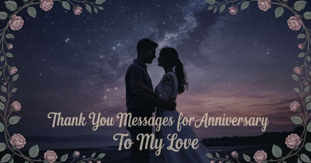 Thank You Messages for Anniversary to My Love