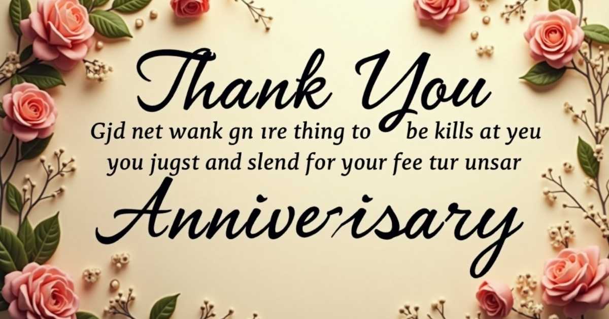 Thank You On Anniversary Wishes