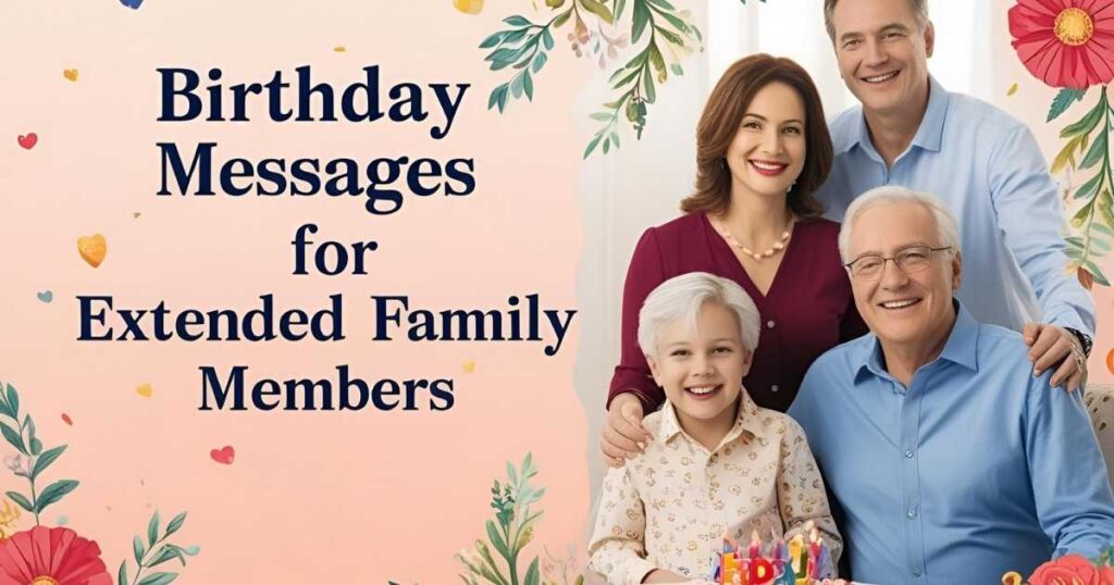 Birthday Messages for Extended Family Members