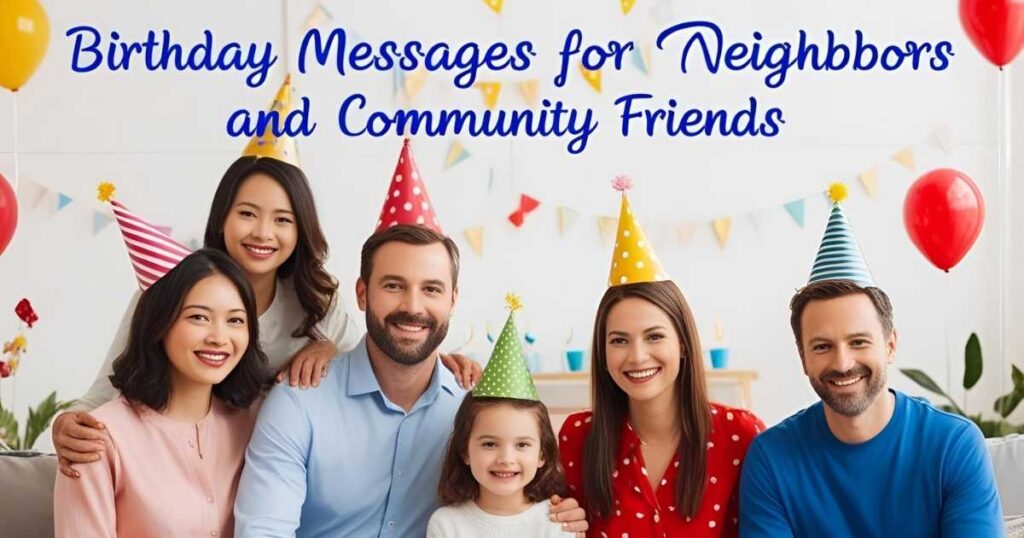 Birthday Messages for Neighbors and Community Friends