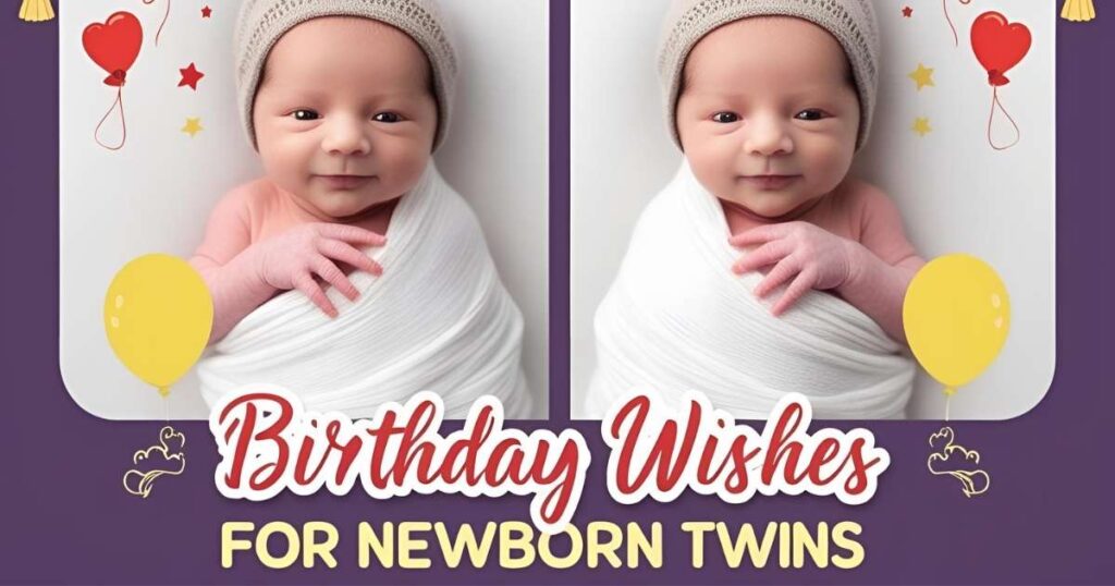 Birthday Wishes for Newborn Twins