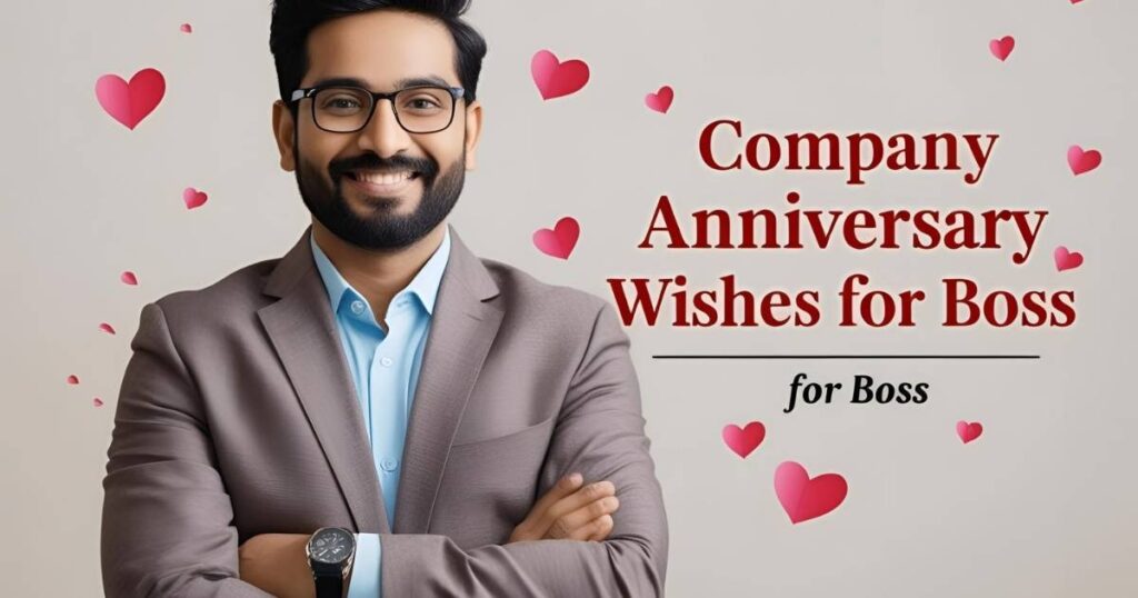 Company Anniversary Wishes for Boss