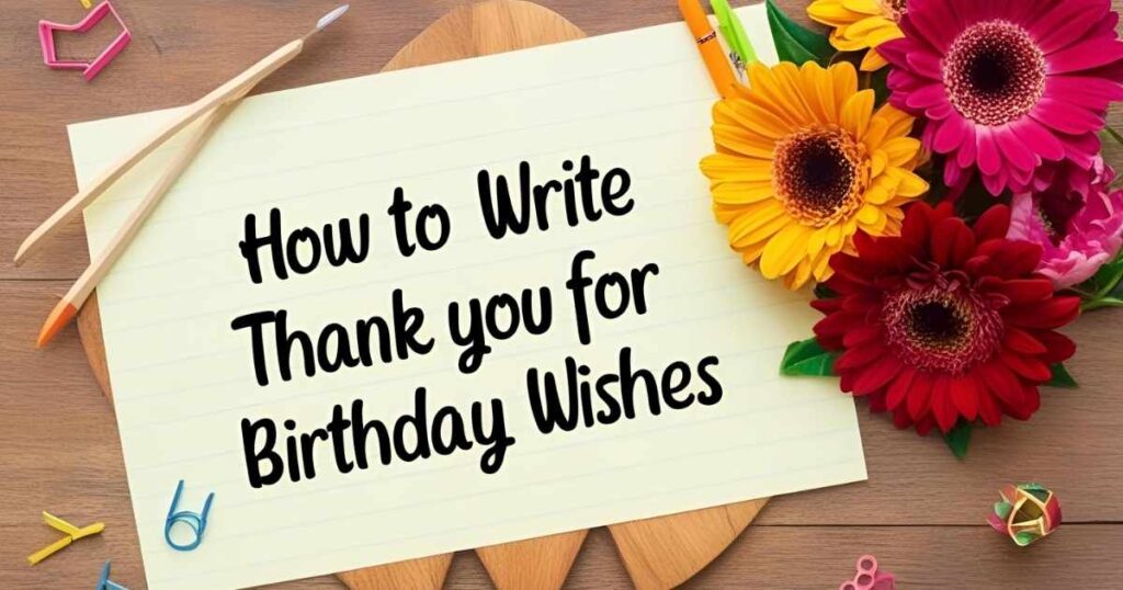 How to Write Thank you for Birthday Wishes