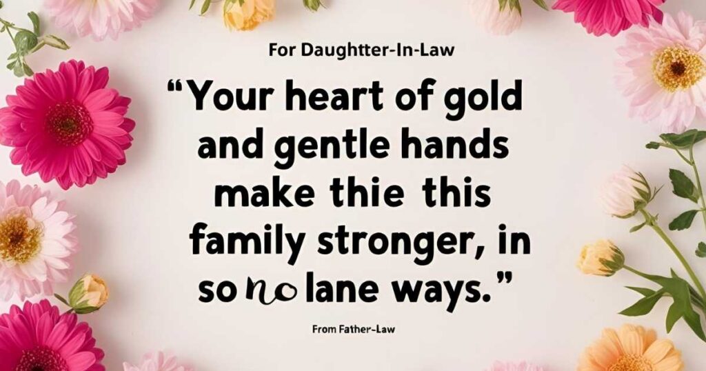Messages for Daughter-In-Law from Father-in-Law