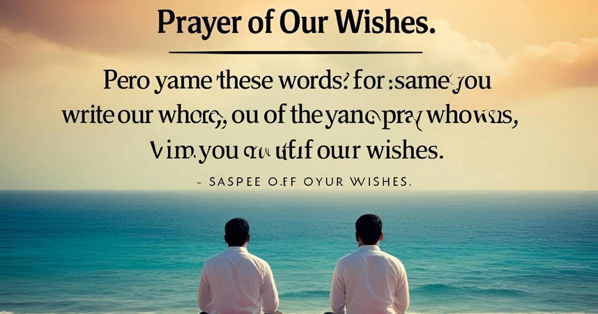 Prayer Of Our Wishes