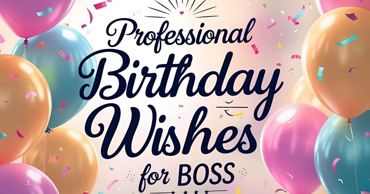 Professional Birthday Wishes For Boss