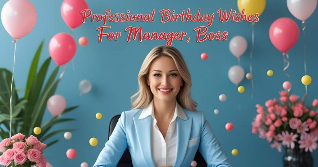 Professional Birthday Wishes For Manager, Boss