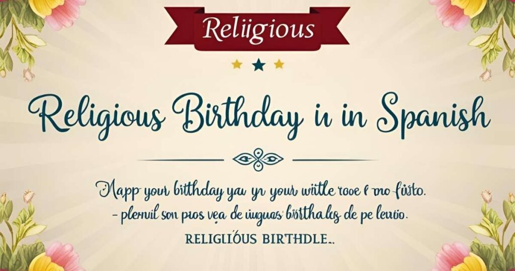Religious Birthday Wishes in Spanish