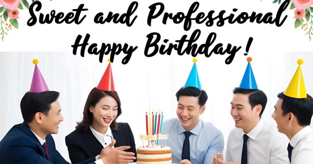 Sweet and Professional Happy Birthday