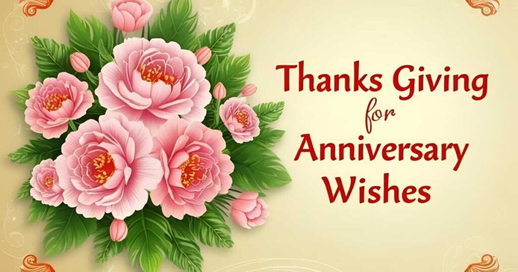 Thanks Giving for Anniversary Wishes