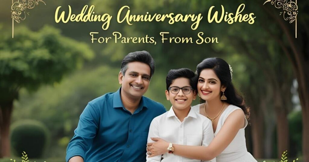 Wedding Anniversary Wishes for Parents from Son
