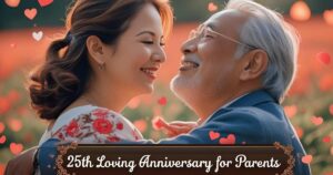 25th Loving Anniversary Wishes for Parents