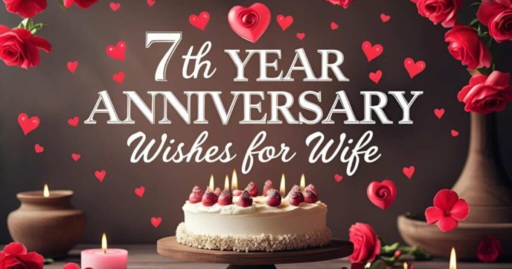 7th Year Anniversary Wishes for Wife