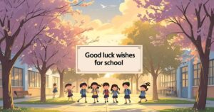 Good luck wishes for school