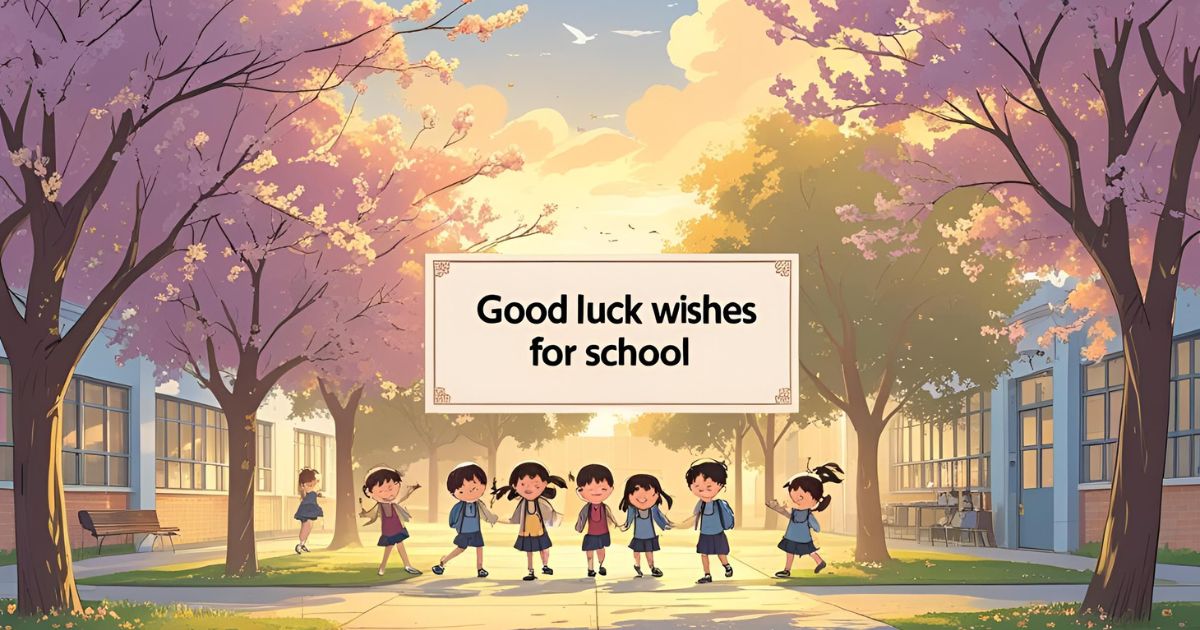 Good luck wishes for school
