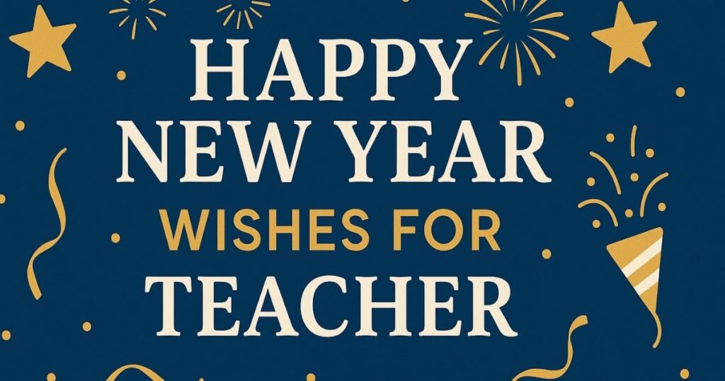 Happy New Year Wishes for Teacher