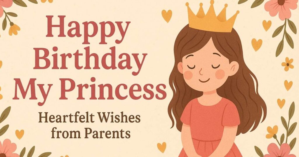 Happy Birthday My Princess Heartfelt Wishes from Parents