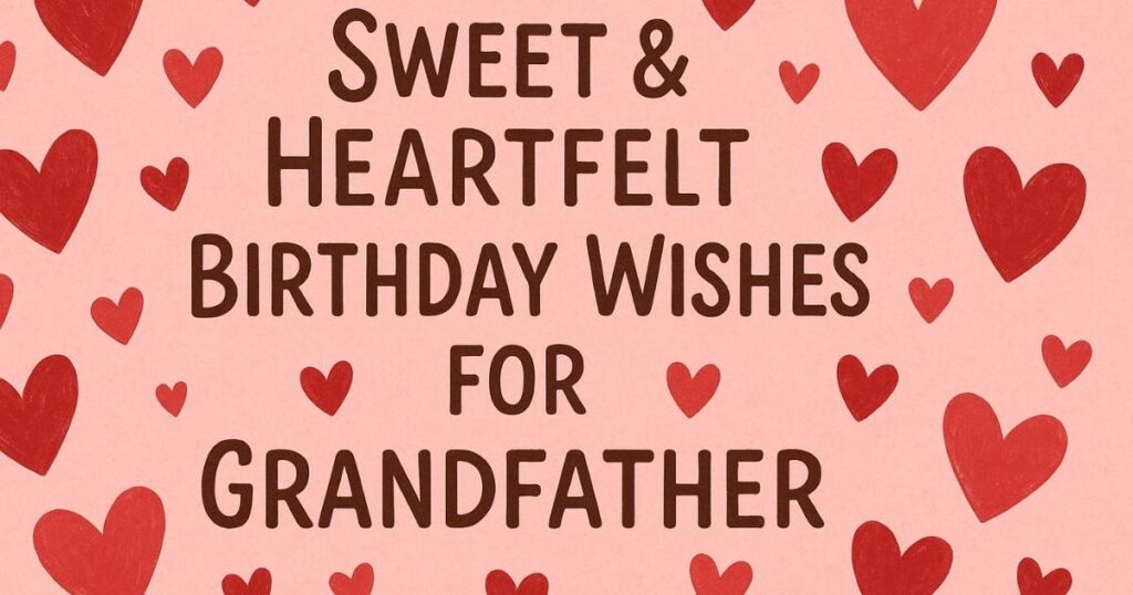 Sweet & Heartfelt Happy Birthday Wishes for Grandfather