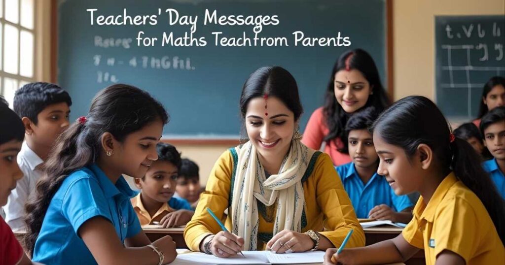 Teachers’ Day Messages for Maths Teachers from Parents