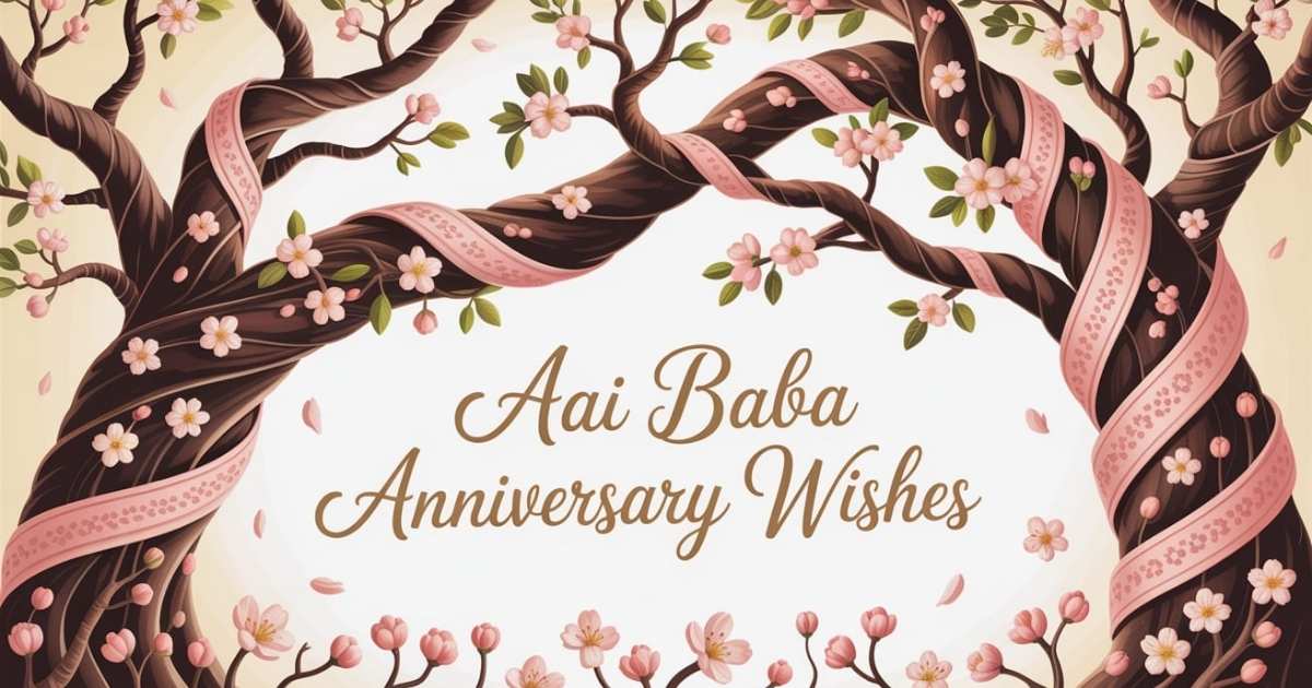 Aai Baba anniversary wishes in English