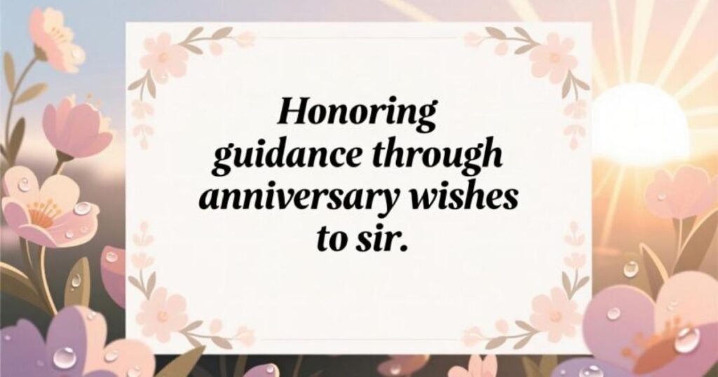 Anniversary Wishes for a Teacher or Mentor