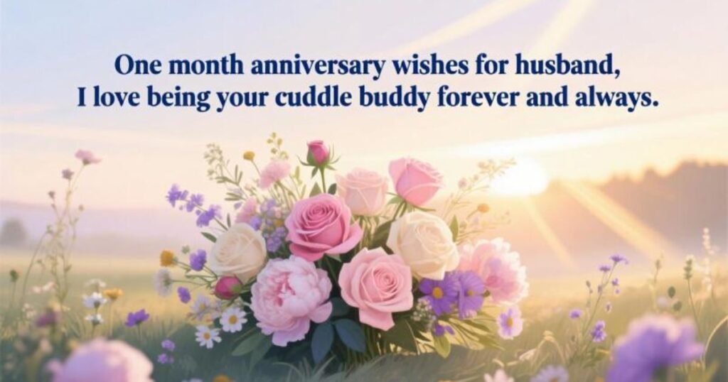 Cute 1-Month Anniversary Wishes