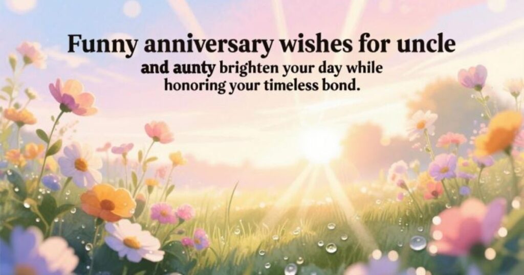 Funny Anniversary Quotes for Aunty and Uncle 