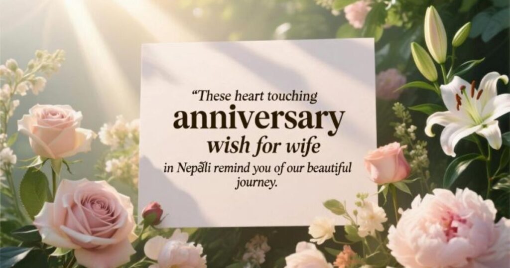 Inspirational Anniversary Wishes for Wife in Nepali 🌟