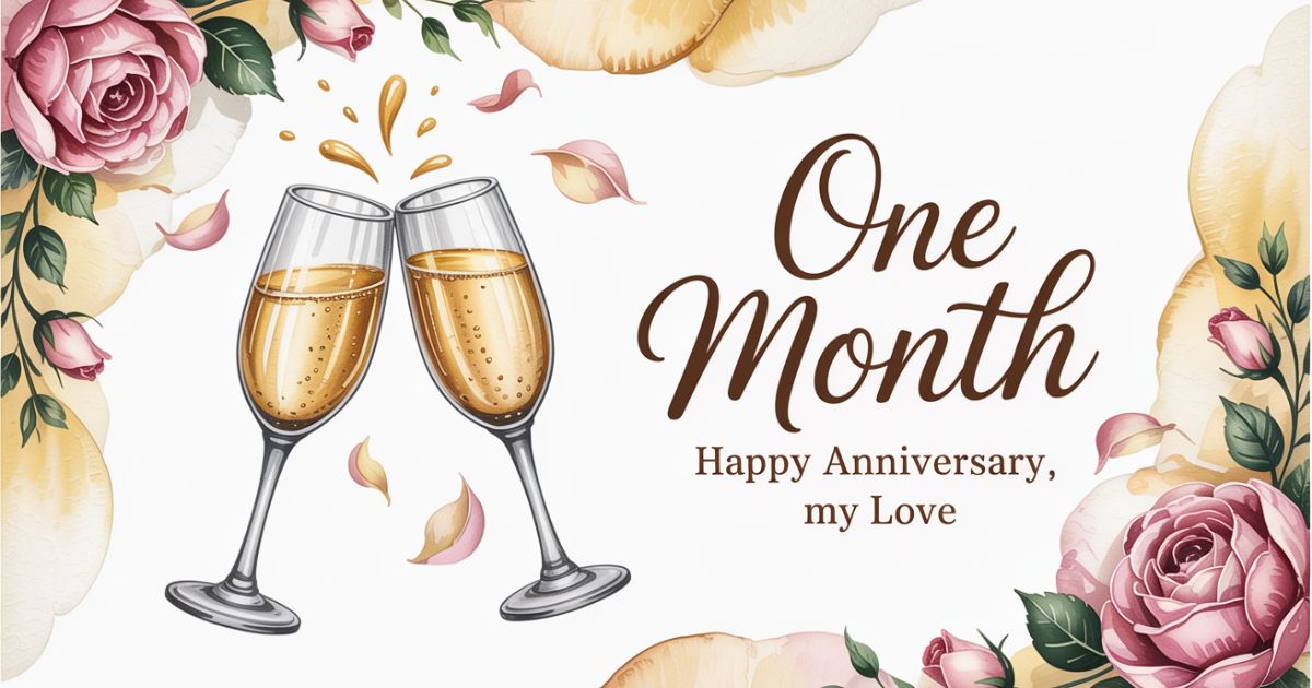 One month anniversary wishes for husband