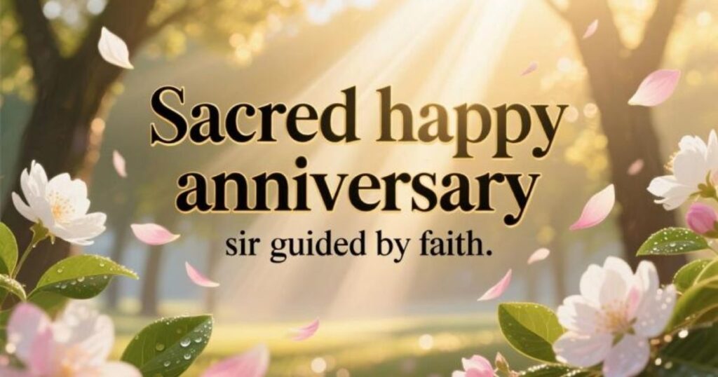 Religious Anniversary Blessings for Sir