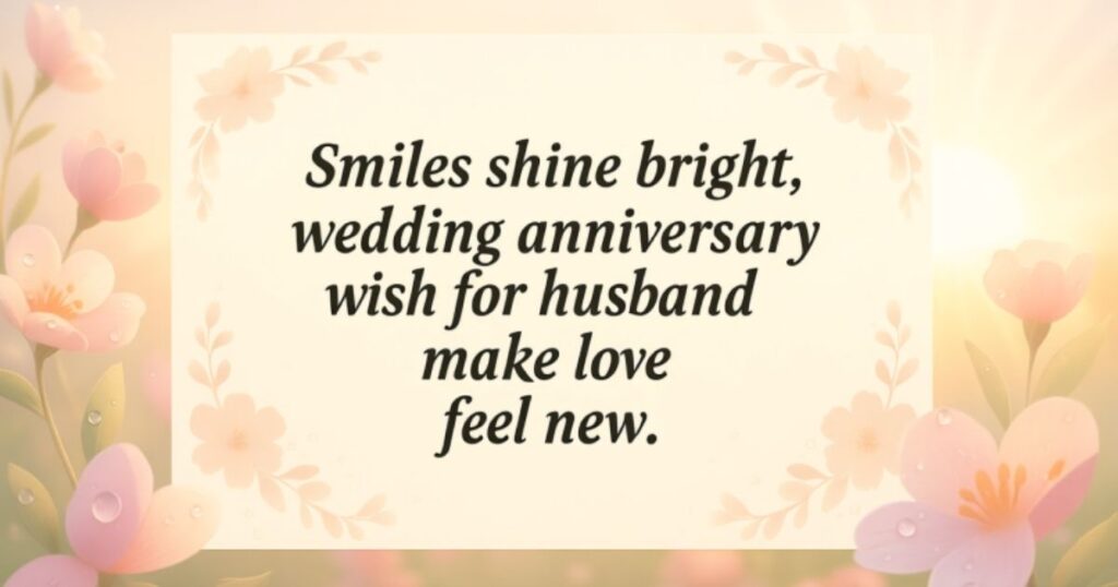 Wedding Anniversary Wishes for Husband